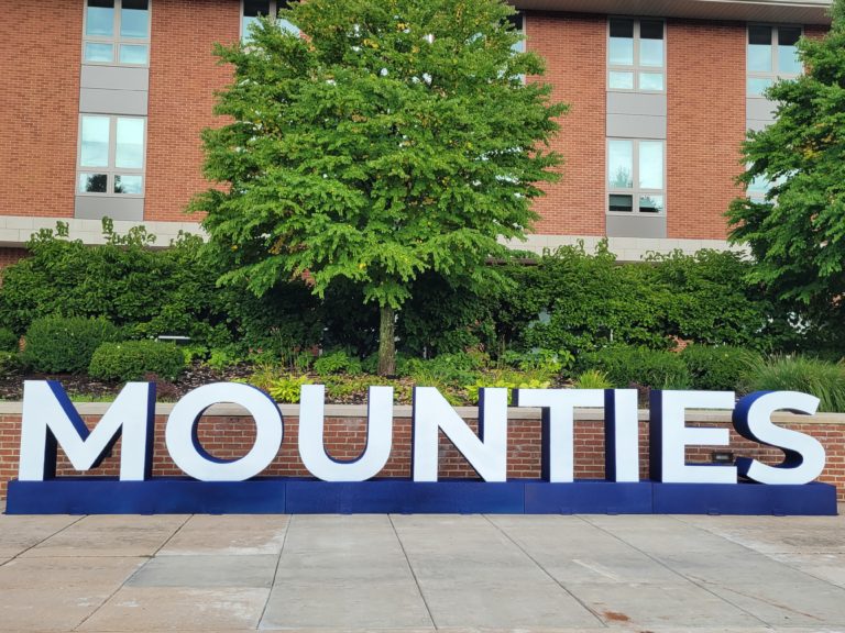 Mounties Large Metal Letters Mount Aloysius College