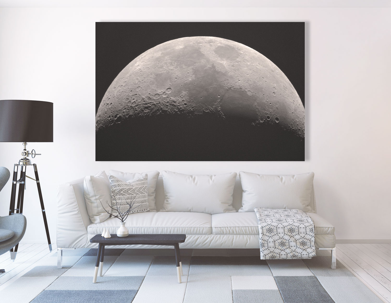 Space Canvas Prints Wall Decor - WhiteClouds