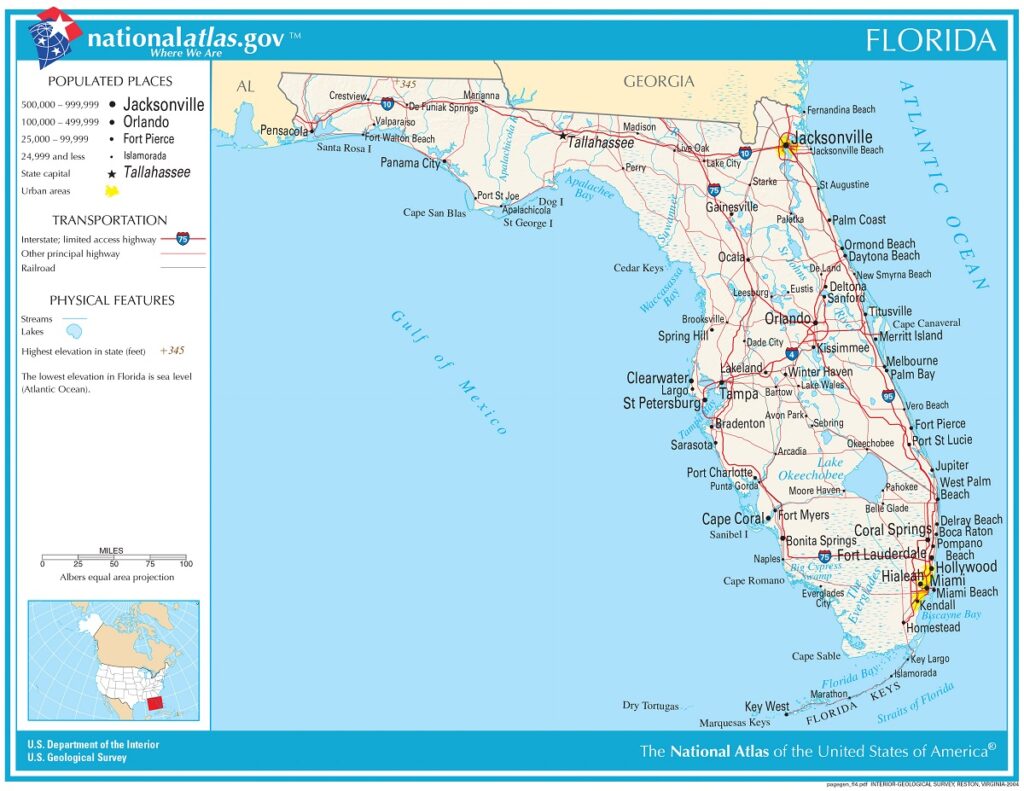 Maps of Florida: Unraveling the Mysteries of the Sunshine State 