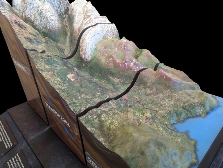 Georgia Watershed Topographical 3D Map