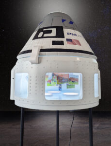 Boeing Starliner 1000 spaceship replica