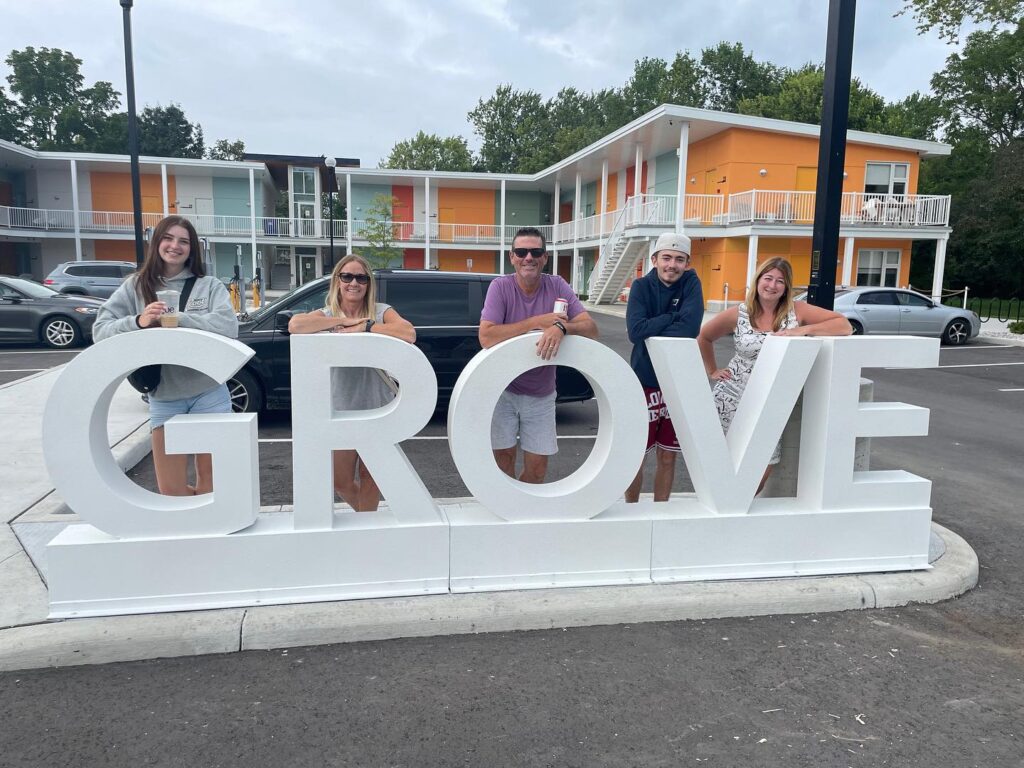 Grove Hotel Metal Letters