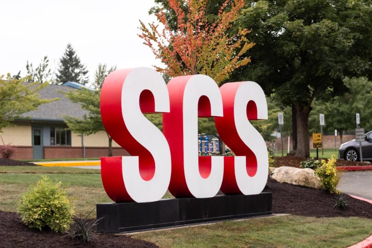 SCS Metal Letters for Seattle Christian School