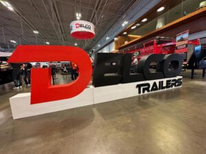 Delco Trailers Trade Show Large Foam Logo