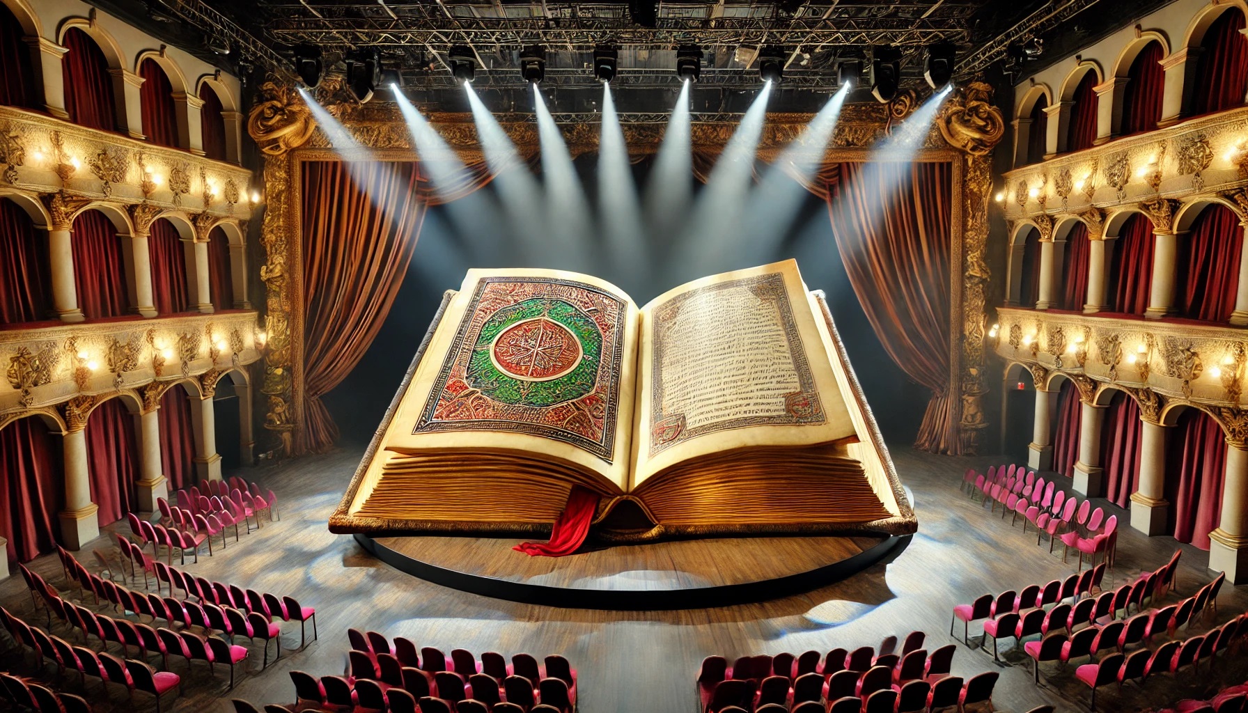 Giant Book Stage Prop - WhiteClouds