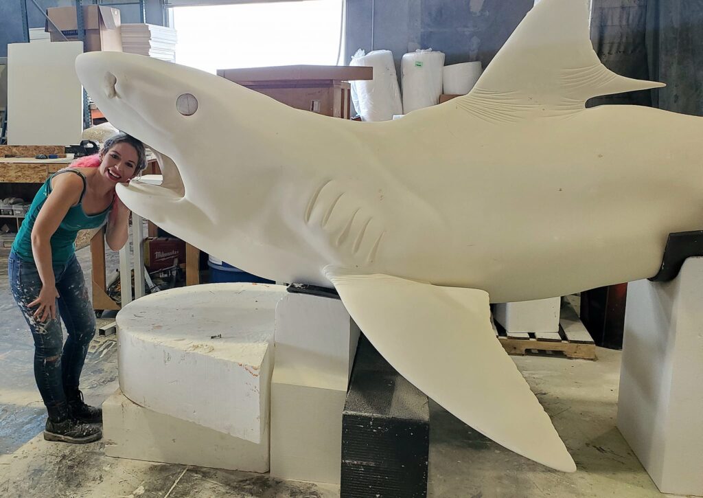 Six Flags Tiger Shark Prop In-Production