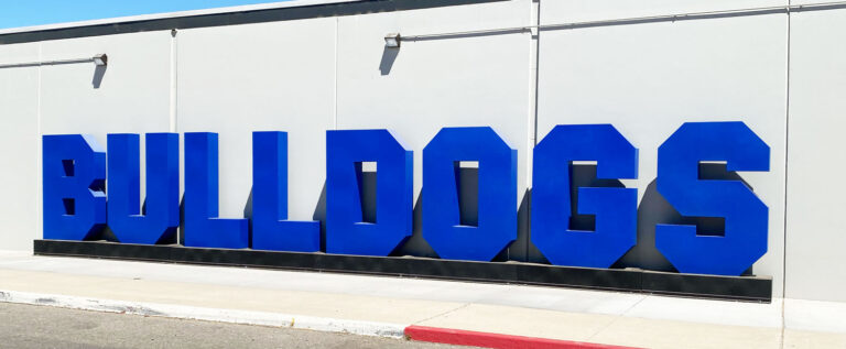 Allan Hancock College Bulldogs Metal Letter Permanent Signage