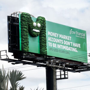 Monster M foam 3D billboard