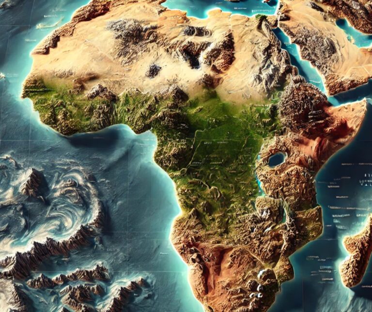 Africa Topo Map