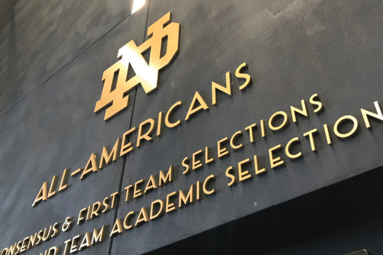 Flat Cut Gold Letters-ND