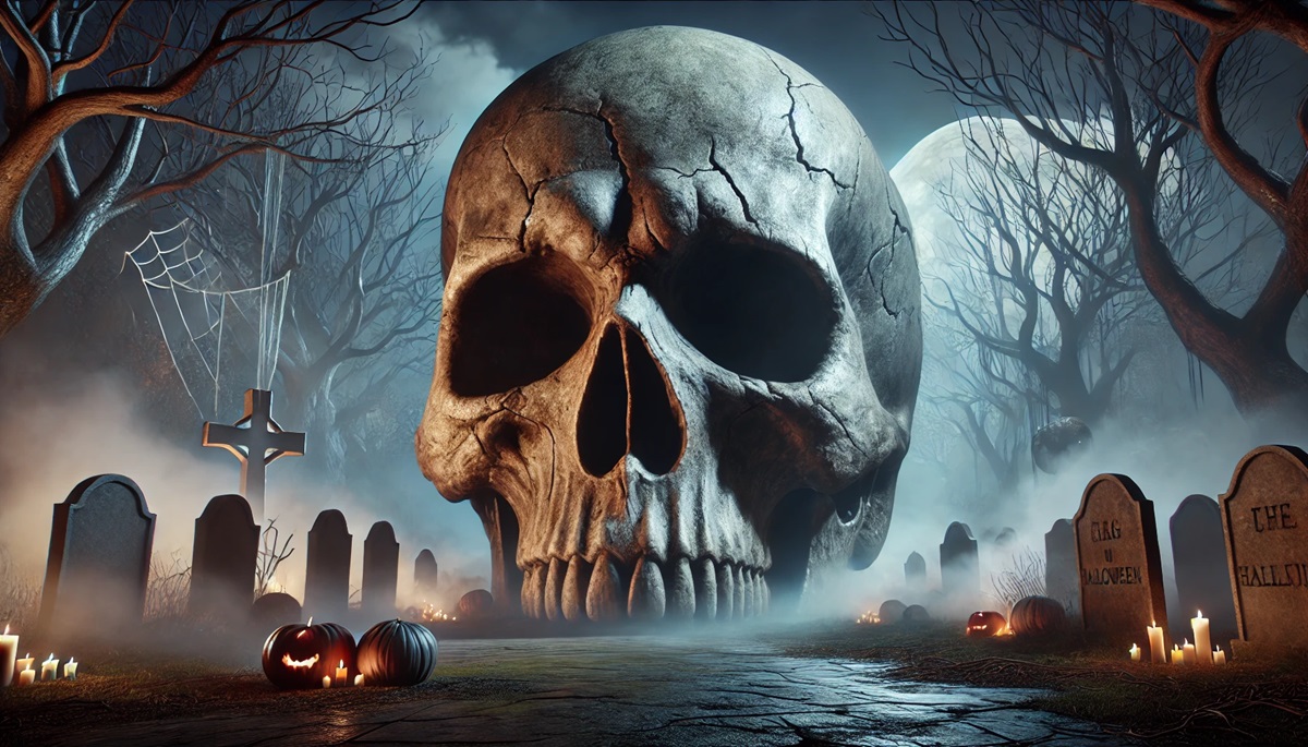 Giant Skull Halloween Prop - WhiteClouds