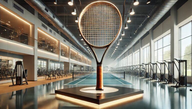 Giant Tennis Racquet Prop