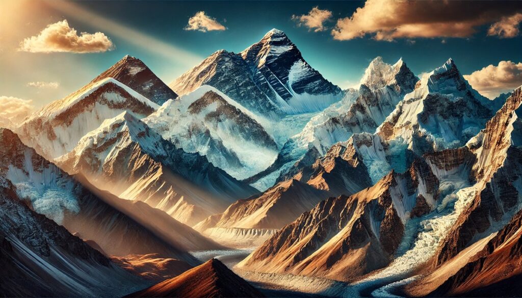 Iconic peaks in the himalayas - main