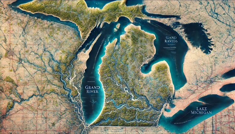 Grand River Watershed (Michigan) Map