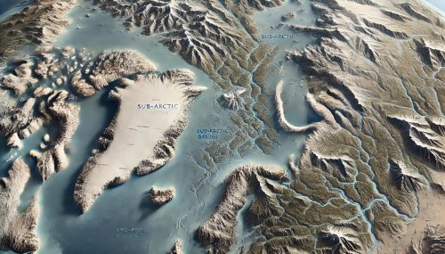 Arctic and Sub-Arctic Basins Watershed Maps