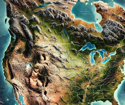 North America Topo Map